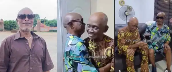 Tony Akposheri Melts Hearts Visiting Veteran Actor Clarus From New Masquerade