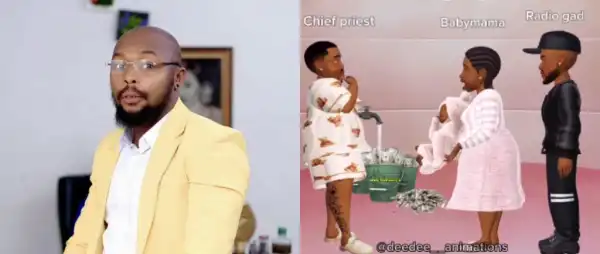 Drama Unfolds As Radiogad Releases Animation Mocking Cubana Chiefpriest Over DNA Saga