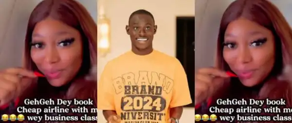 ‘Everybody Is Living a Fake Life’ – Lady Accuses GehGeh After Spotting Him on ₦125k Flight