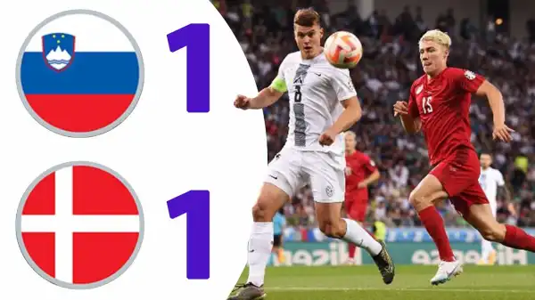 Slovenia vs Denmark 1 - 1 (EURO 2024 Goals & Highlights)