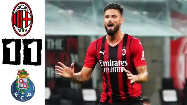 Milan vs Porto 1 - 1 (Champions League 2021 Goals & Highlights)
