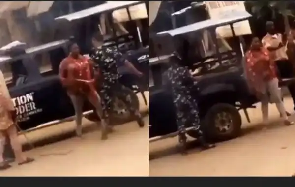 Lockdown: Police Arrests Officers Caught Flogging A Lady Mercilessly In Osun