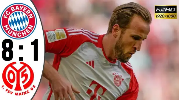 Bayern Munich vs Mainz 8 - 1 (Bundesliga 2024 Goals & Highlights)