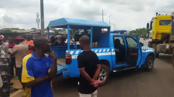 Tragedy As Cyclist Is Crushed To Death By Tipper Driving Against Traffic In Anambra