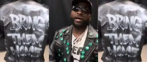 Davido Wears “Bring Them Home” Jacket for Abducted Oyo Schoolchildren at FIFA Event