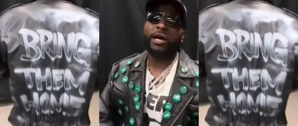 Davido Wears “Bring Them Home” Jacket for Abducted Oyo Schoolchildren at FIFA Event