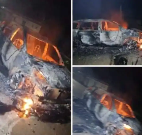 Passer-by shot, vehicles burnt as gunmen attack former governor, Umahi