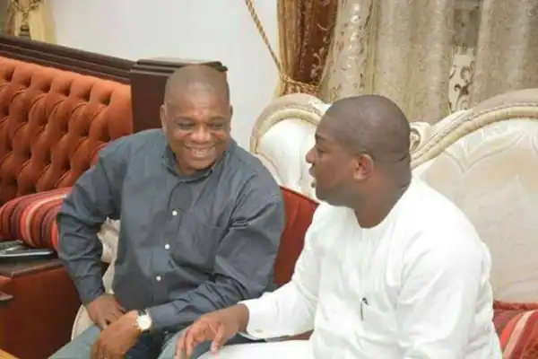 Sen. Orji Kalu Congratulates Younger Brother, Mascot, On Knighthood