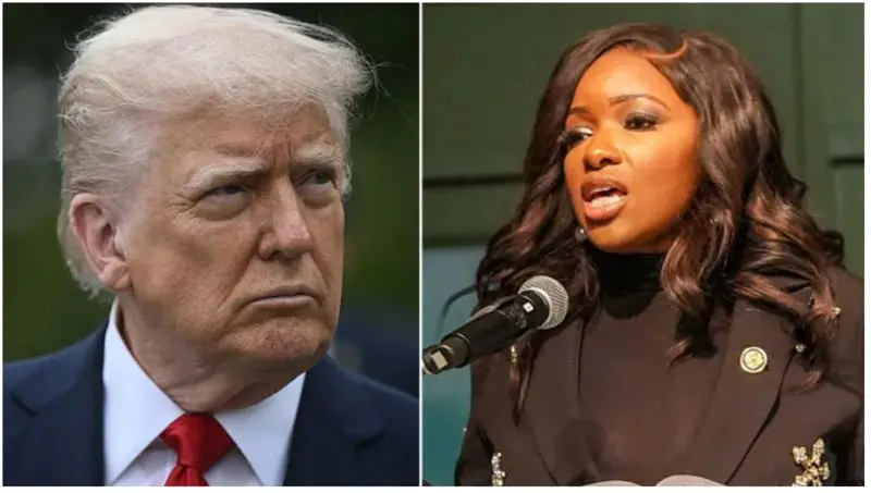 Low-IQ person – Trump blasts Jasmine Crockett