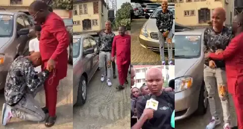 [Video] Moments Sandra The Gokada Rider Knelt down for ...