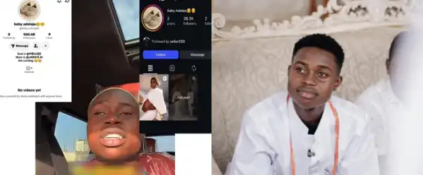“My Child Has Already Secured A Deal” – Peller’s Baby Hits 100,000 Followers In 48 Hours As He Responds To Critics