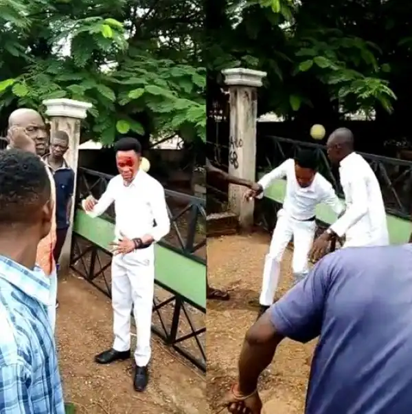 Pastor Beaten By Mob After He Was Accused Of Stealing A Phone (Video)