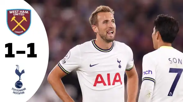 West Ham vs Tottenham 1 - 1 (Premier League 2022 Goals & Highlights)