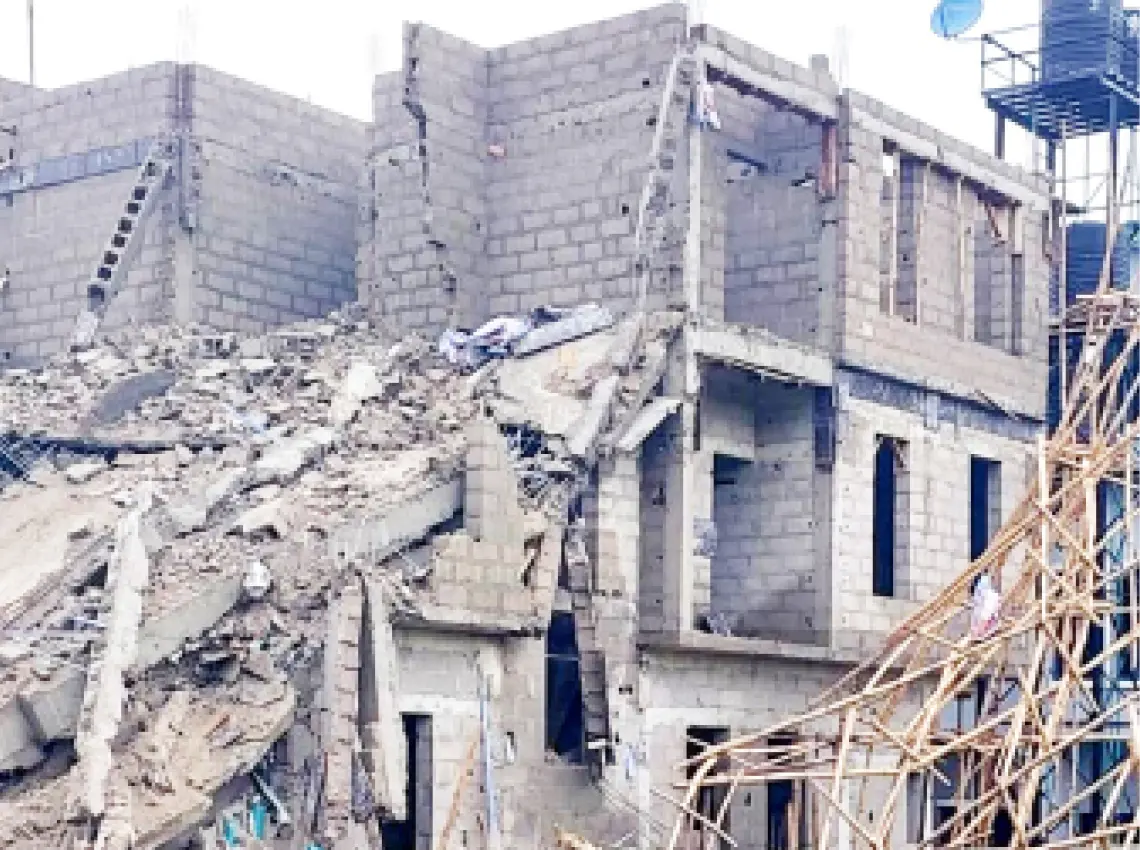 Many trapped as three-storey building collapses in Anambra
