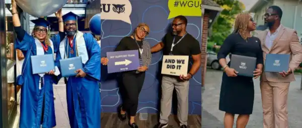 Daniel Ademinokan and Wife Tope Oshin Earn BSc from US University