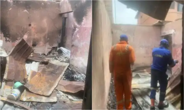 103-year-old woman dies as fire razes residential building in Lagos