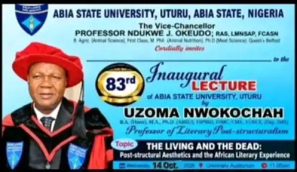 ABSU announces 83rd Inaugural Lecture