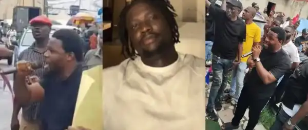 “The World Has Advanced, But You Didn’t”- VeryDarkMan Reacts As Igbo Traders Protest ‘Chinese Must Go’