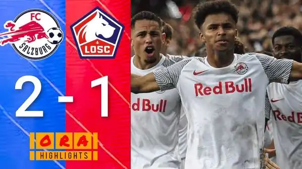 Salzburg vs Lille 2 - 1 (Champions League 2021 Goals & Highlights)