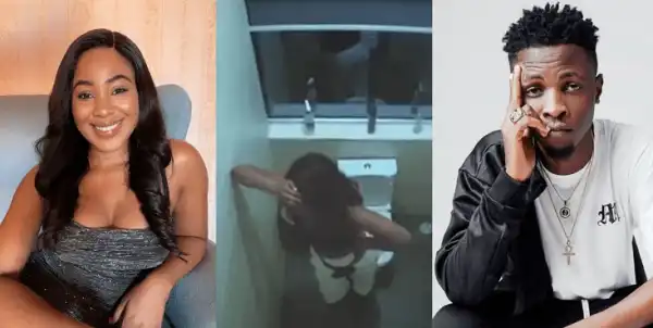 #BBNaija: Erica Captured Crying Uncontrollably After Losing Laycon (VIDEO)