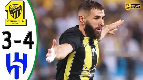 Al Ittihad vs Al Hilal 3 - 4 (Saudi Pro League Goals & Highlights)