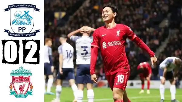 Preston vs Liverpool 0 - 2 (EFL Cup 2021 Goals & Highlights)