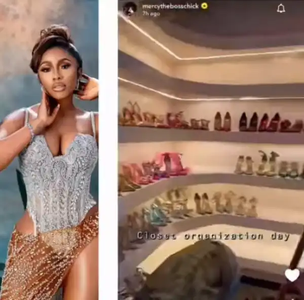 BBNaija Star, Mercy Eke, Shows Off Her Impressive Closet