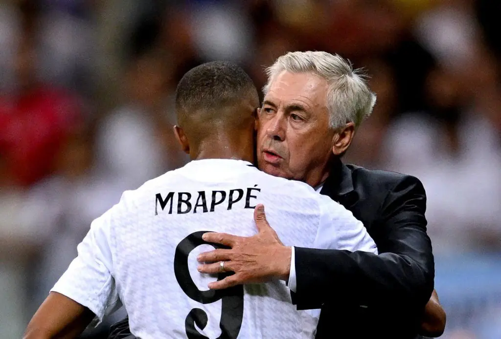 La Liga: Ancelotti names Real Madrid’s best penalty takers after Mbappe miss