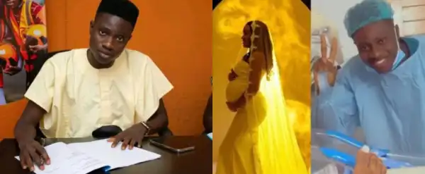“You Carried Pregnancy So Beautifully” – Comedian Remote Celebrates Wife as They Welcome a Baby