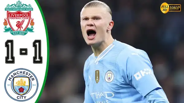 Liverpool vs Manchester City 1 - 1 (Premier League 2024 Goals & Highlights)