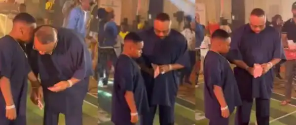 “I See Greatness”- Olakunle Churchill Shares Heartwarming Moment With Son King Andre at Birthday Celebration
