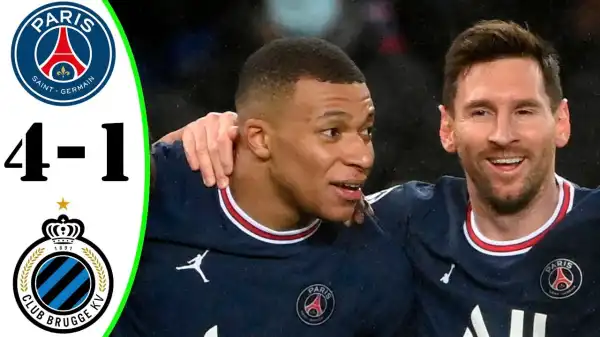 PSG vs Club Brugge 4 − 1 (Champions League 2021 Goals & Highlights)