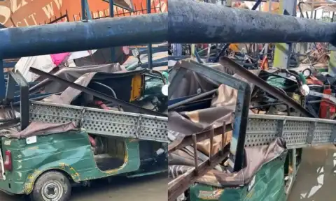Aba billboard accident: Tricycle union demands compensation for victim’s family