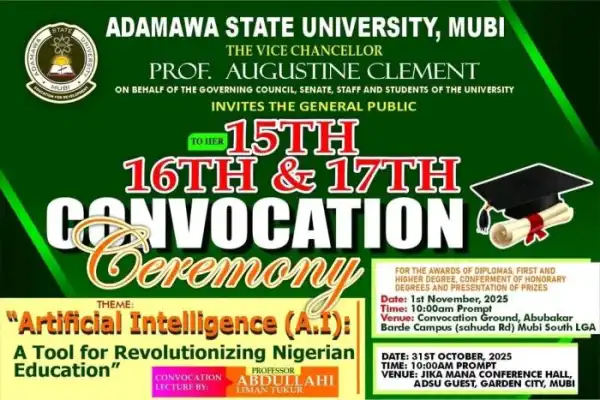 ADSU 15th, 16th, and 17th combined convocation ceremony
