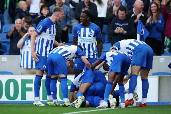 EPL table: Brighton overtake Arsenal at top, Liverpool draw at Newcastle