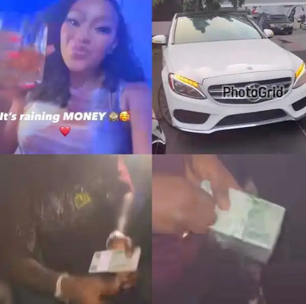 Naira Rain As BBNaija’s Chomzy Celebrates Birthday, Receives Benz (Video)