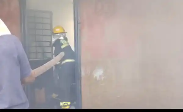 Tanker collides with trailer as early morning fire ravages residential building, shops in Oyo