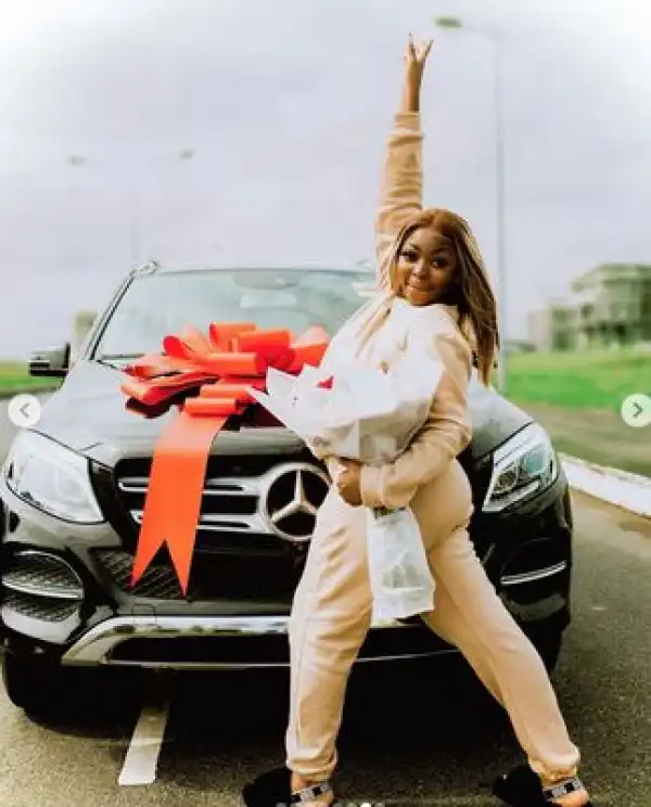 Influencer, Caramel Plugg Acquires New Mercedes Benz (Photos)