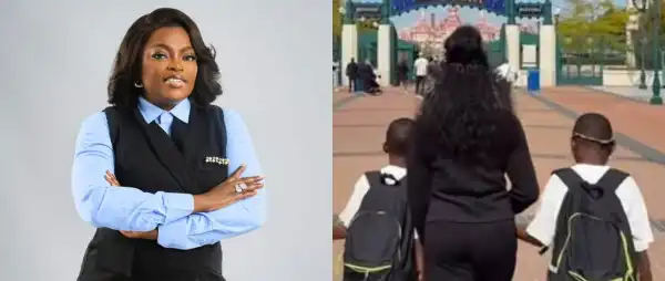 “Because Y Has a Long Tail and 2 Branches”- Funke Akindele Responds After Fan Questions Why She Hides Her Children’s Faces