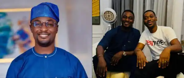 “Baba Ibeji And Baba Ibeta”- Adeniyi Johnson Celebrates Lateef Adedimeji’s Triplets