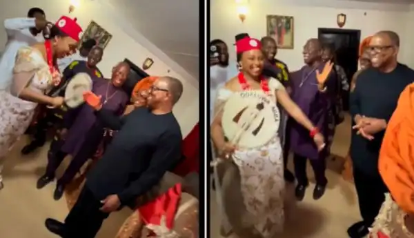 Peter Obi Meets Chimamanda Adichie As She