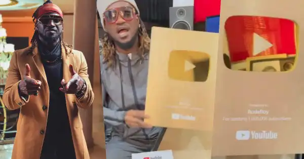 Paul Okoye Gets Gold Certification From YouTube For Hitting Over 1M Subscribers (Video)