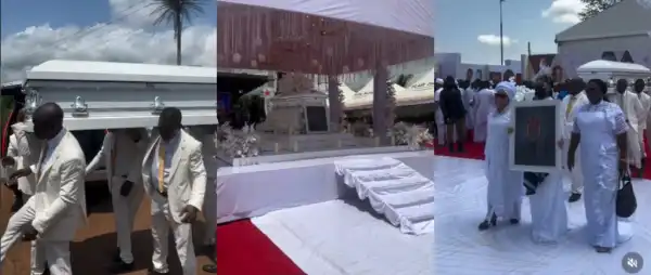 “Never Cried For A Stranger Like This Before”- Videos From Alexx Ekubo’s Burial Leave Fans Emotional