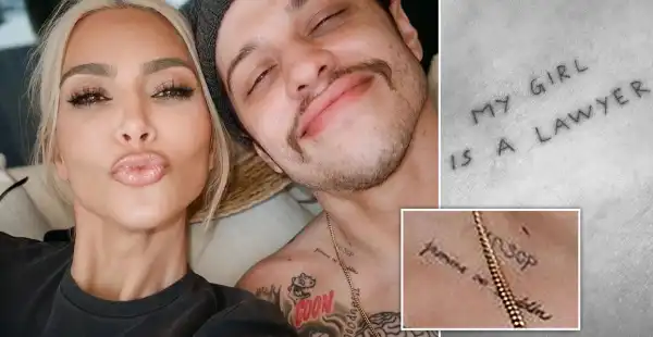 Pete Davidson Removes Kim Kardashian Tattoos