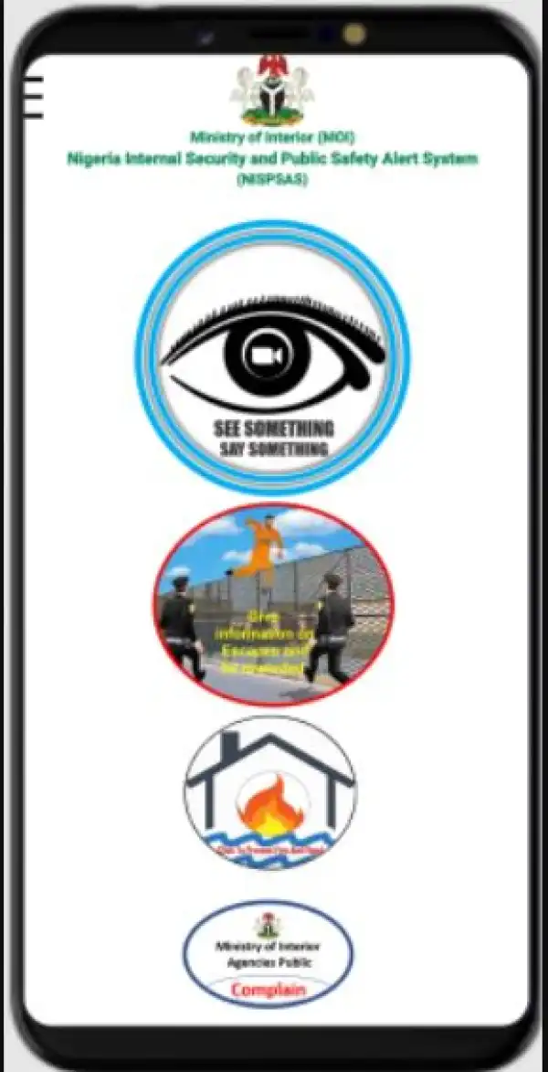Nigerian Government To Launch Mobile App, NISPSAS Thursday To Tackle Crimes, Disasters