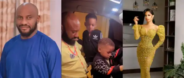 Yul Edochie Flaunts Sons With Judy Hours After Ignoring Daughter On Her Birthday