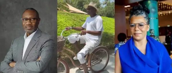 Online Buzz As Femi Otedola Shares Video Amid Rumours Of Rift With Wife Nana