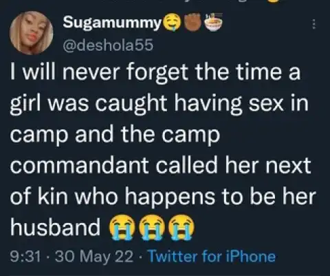 What Happened After NYSC Lady Was Caught Having S#x In CampWhat Happened After NYSC Lady Was Caught Having S#x In Camp