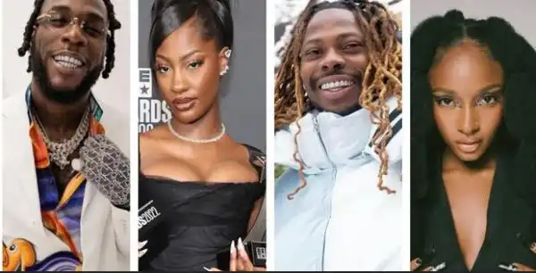 Burna Boy, Tems, Asake, Ayra Starr Nominated For 2023 BET Awards