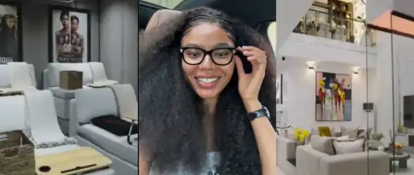 Nancy Isime Emotionally Reacts To Seeing Her Fully Furnished Home For The First Time